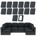 hyha 14Pcs Patio Cushion Covers, Stretch Outdoor Couch Cushion Covers