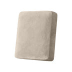 Taque Couch Cover Stretch Velvet Sofa Cushion Cover 1-Piece - Elastic Washable Slipcover for Seat or Backrest, Couch Seat Covers for Sofas (Taupe)
