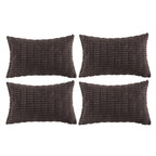Fancy Homi 4 Packs Decorative Throw Pillow Covers for Living Room Couch Bed, Modern Farmhouse Boho Home Décor Accent Cushion Case, 20" x 12", Neutral