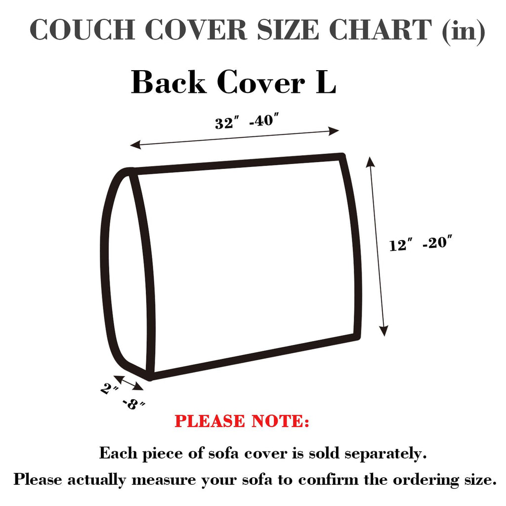 Disayu Couch Cushion Covers Sofa Covers Couch Covers for Sofa Pet Friendly Universal Sofa Covers Washable Stretch Slipcovers for Sectional Sofa (Texture Gray,Back Cover L)