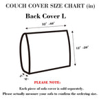 Disayu Couch Cushion Covers Sofa Covers Couch Covers for Sofa Pet Friendly Universal Sofa Covers Washable Stretch Slipcovers for Sectional Sofa (Texture Gray,Back Cover L)