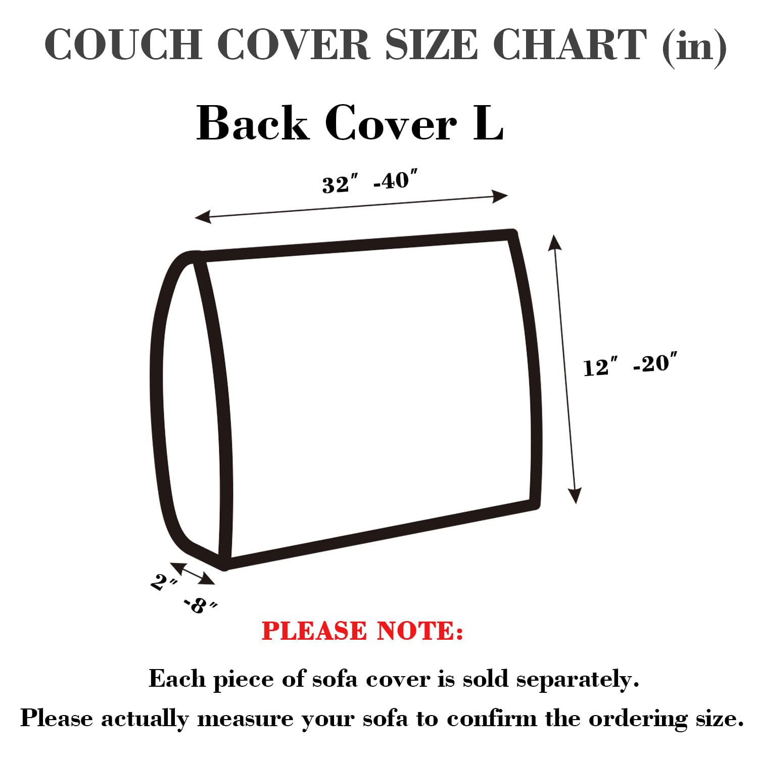 Disayu Couch Cushion Covers Sofa Covers Couch Covers for Sofa Pet Friendly Universal Sofa Covers Washable Stretch Slipcovers for Sectional Sofa (Texture Gray,Back Cover L)