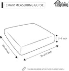 Easy-Going Stretch Chair Cushion Cover Sofa Cushion Furniture Protector Sofa Seat Sofa Slipcover Sofa Cover Soft Flexibility with Elastic Bottom(Chair Cushion, Bluestone)