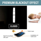 H.VERSAILTEX Blackout Curtains for Bedroom Black Out Curtains 102 inch Thermal Insulated Long Blackout Curtains for Living Room, Energy Saving Curtains for Sliding Glass Door (1 Panel, Jet Black)