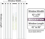 Yakamok 100% Blackout Curtains 63 Inch Length 2 Layers,Purple Curtains for Bedroom Ombre Room Darkening Grommet Gradient Drapes, Light Blocking Thermal Insulated Window Curtains for Living Room