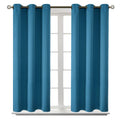 BGment Blackout Curtains - Grommet Thermal Insulated Room Darkening Bedroom and Living Room Curtains, Set of 2 Panels (38 x 45 Inch, Steel Blue)