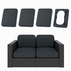 hyha 12Pcs Patio Cushion Covers, Stretch Outdoor Couch Cushion Covers