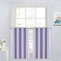 Yakamok Lilac Blue Room Darkening Window Curtains 52x36 Inch for Kitchen