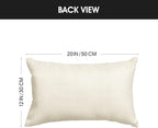 AVOIN colorlife Wildflowers Fall Throw Pillow Cover, 12 x 20 Inch Flower Cushion Case Decoration for Sofa Couch