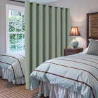 H.VERSAILTEX Blackout Patio Curtains 100 x 108 Inches for Sliding Door Extral Wide Blackout Curtain Panels Thermal Insulated Room Divider - Grommet Top, 9' Tall by 8.5' Wide - Cyan