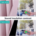 NICETOWN 100% Blackout Room Warming Lined Curtains, Totally Darkness Drapes, Thermal Insulated Drapes for Daughters Nursery (Lavender Pink, 1 Pair, 52 inches Width x 63 inches Length Each Panel)