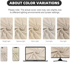 8Pcs Outdoor Cushion Covers, Patio Cushion Covers,Stretch Elastic Slipcovers, Replacement Washable & Reusable Furniture Protector for Patio Couch (Beige,Cover Only)