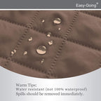 Easy-Going Reversible Couch Cover, Recliner 22 in, Brown/Brown
