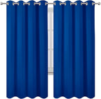 LEMOMO Blackout Curtains 66 x 72 Inch Long Royal Blue Curtains Set of 2 Panels Room Darkening Curtains for Bedroom and Living Room