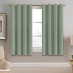 H.VERSAILTEX Blackout Curtain for Living Room Thermal Insulated Window Treatment Curtain 54 inch Length Energy Saving Solid Grommet Top Blackout Drape, One Panel, Sea Grass, 52" W x 54" L