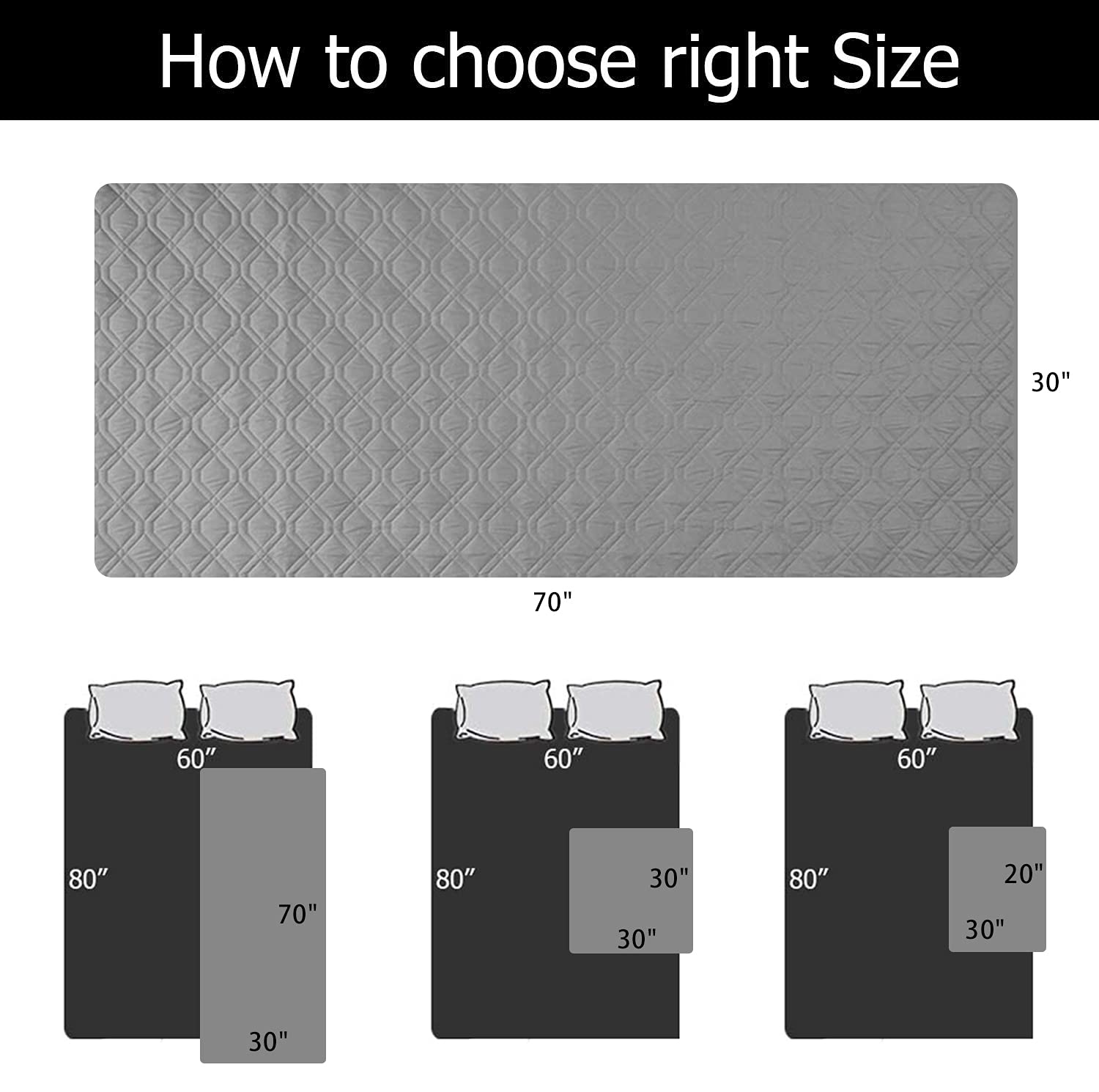 Ameritex Waterproof Dog Bed Cover Pet Blanket for Furniture Bed Couch Sofa Reversible