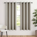 MIULEE Cobblestone Blackout Bedroom Curtains Drapes 72 Inch Long 52"x72"