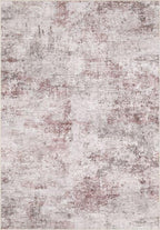 UERMEI 8x10 Area Rug Living Room Rugs - Washable Neutral Modern Abstract Soft Thin Large Rug Indoor Floor No Slip Rug Carpet for Bedroom Under Dining Table Home Office Decor - Pink