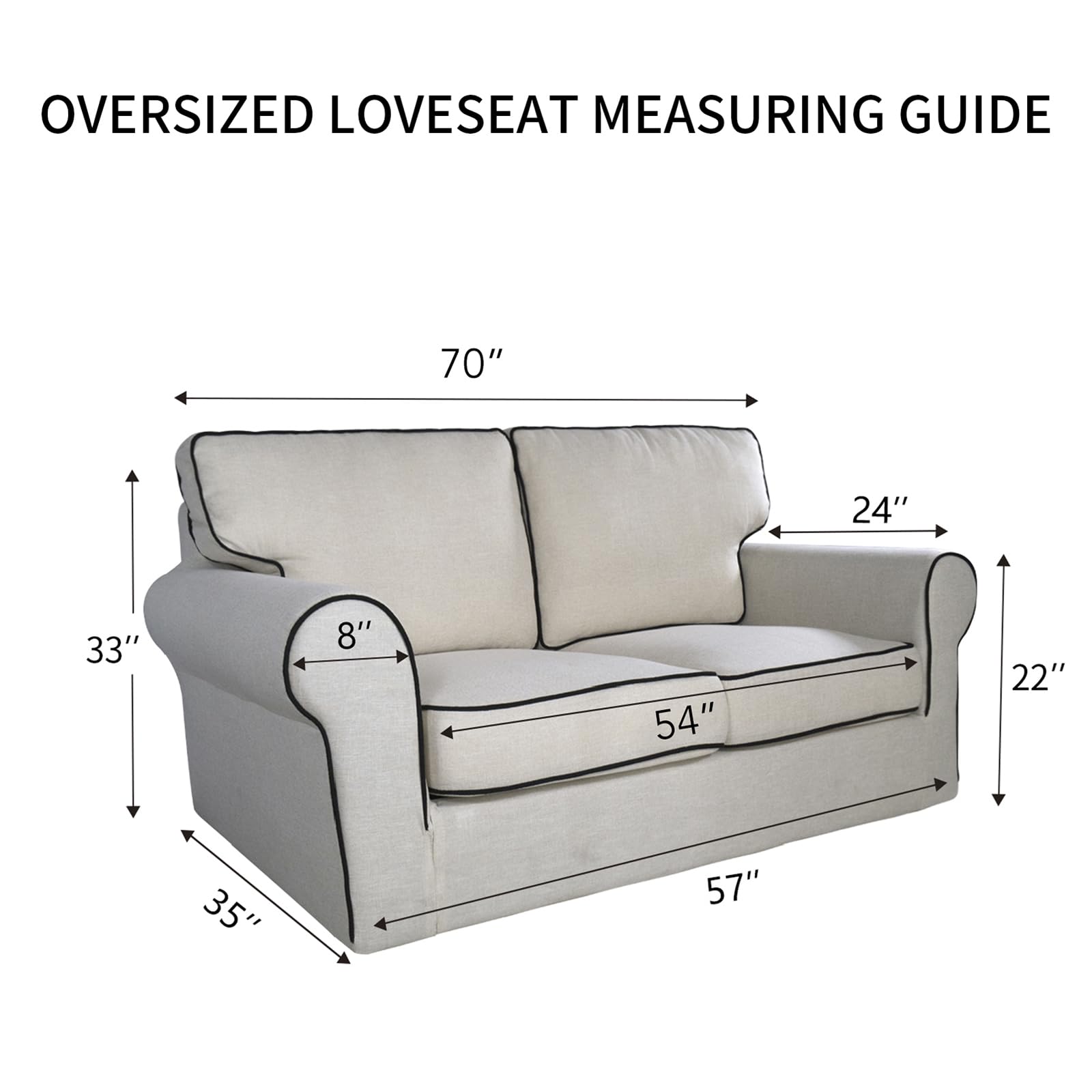 PureFit Reversible Quilted Couch Covers for Dogs Loveseat Sofa Cover 54"