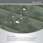 Easy-Going Recliner Chair Slipcover Reversible Sofa Cover Water Resistant Couch Cover Furniture Protector with Elastic Straps for Pets Dog (Recliner 22 inch, Greyish Green/Beige)