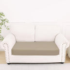 Smiry Printed Couch Cushion Covers, Stretch Soft Couch Covers for Sofa, Washable Non-Slip Sofa Slipcover Furniture Protector for Indoor and Outdoor (Medium,Taupe)