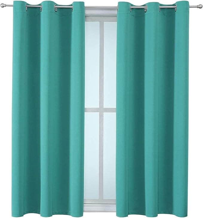 ChrisDowa Blackout Curtains for Bedroom and Living Room 63 Inches Long