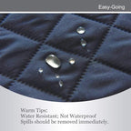 Easy-Going 4 Seater Sofa Slipcover Reversible Sofa Cover Water Resistant Couch Cover with Foam Sticks Elastic Straps Furniture Protector for Pets Children Dog Cat (XX-Large, Dark Blue/Light Blue)