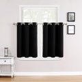 ChrisDowa Small Blackout Curtains for Kitchen and Bedroom 36 Inches Long
