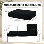 hyha 8Pcs Patio Cushion Covers, Stretch Outdoor Couch Cushion Covers