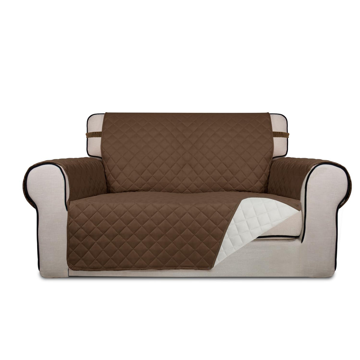 PureFit Reversible Quilted Couch Covers for Dogs Loveseat Sofa Cover 46.5”
