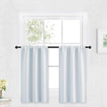 RYB HOME Kitchen Curtains Over Sink 36 inch Length for Cabinet, Rod Pocket