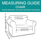 U-NICE HOME Stretch Recliner Chair Cover Armchair Slipcover, Light Blue
