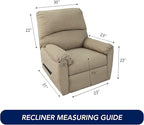 PureFit Stretc Recliner Chair Covers Fleece Soft Couch Covers for Sofa