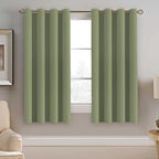 H.VERSAILTEX Blackout Curtain for Living Room Thermal Insulated Window Treatment Curtain Extra Long 63 inch Length Energy Saving Solid Grommet Top Blackout Drape, One Panel, Sage, 52" W x 63" L
