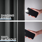 SimpleHome 100% Blackout Curtains for Bedroom,Thermal Insulated Grommet Window Drapes Room Darkening Grey Curtains for Living Room with Black Back,42 x 84 Inch,2 Panels