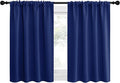 NICETOWN Blackout Curtains for RV Windows, Navy Blue, 29" by 20", 2 Panels, Room Darkening Window Curtain Panels, Easy-Care Solid Thermal Insulated Draperies/Drapes for Daughter Room