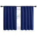 NICETOWN Blackout Curtains for RV Windows, Navy Blue, 29" by 20", 2 Panels, Room Darkening Window Curtain Panels, Easy-Care Solid Thermal Insulated Draperies/Drapes for Daughter Room