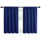 NICETOWN Blackout Curtains for RV Windows, Navy Blue, 29" by 20", 2 Panels, Room Darkening Window Curtain Panels, Easy-Care Solid Thermal Insulated Draperies/Drapes for Daughter Room