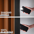 SimpleHome 100% Blackout Curtains for Bedroom,Thermal Insulated Orange Grommet Window Drapes Room Darkening Curtains for Living Room with Black Back,52 x 96 Inch,2 Panels
