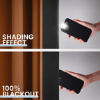SimpleHome Orange 100% Blackout Curtains Room Darkening Living Room 96 Inch