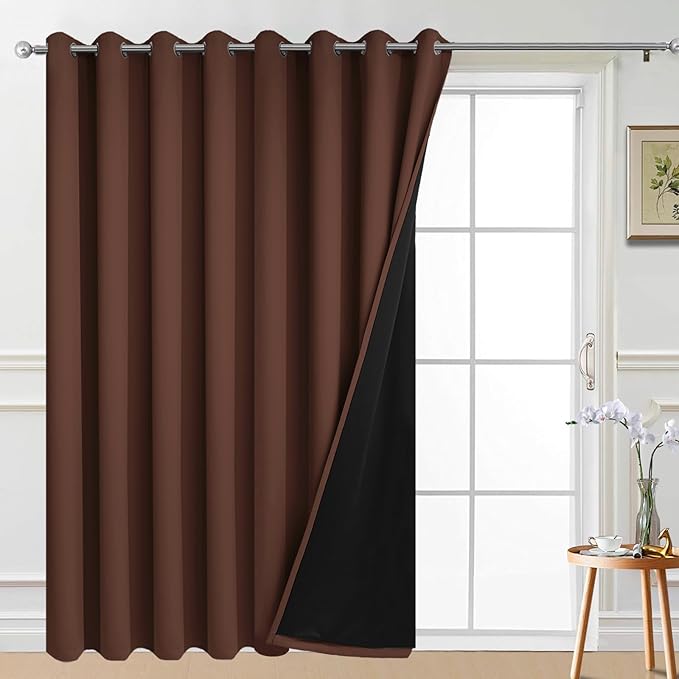 Yakamok Dove Grey 100% Blackout Curtains 84 Inches Long 52" Wide 2 Panel — 100"W x 108"L (Pack of 1)