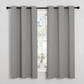 NICETOWN Blackout Curtains 63 inches Long, Thermal Insulated Solid Grommet Top Blackout Curtains/Drapes for Office (Sand Color, 1 Pair, 42 x 63 inches)