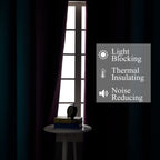 Estelar Textiler Ombre Teal and Purple Blackout Curtains for Kids Bedroom