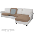 Easy-Going Stretch 4 Pieces Couch Cushion Covers for Sectional Sofa L Shape