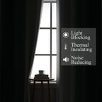 Estelar Textiler Green and Greyish White Blackout Curtains 52Wx54L 2 Panels