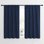 NICETOWN Kitchen Curtains, Short Blackout Curtains & Drapes, Thermal Insulated Blackout Curtain Panels for Kids Room, Play Room (Navy, 42" Wide by 54" Long, 2 PCs)