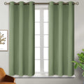 BGment Short Curtains for Small Window 54 Inch Long - Grass Green 2 Panels