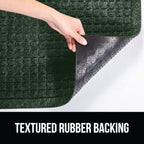 GORILLA GRIP® Ultra Absorbent Front Door Mat Outside Entrance, Traps Dirt and Moisture, HydroABSORB Indoor Outdoor Doormat Holds Up to 1.7 Cups Water, Stain and Fade Resistant Welcome Mat, 29x17 Green
