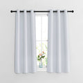 NICETOWN Room Darkening Curtain Panels - Window Treatment Thermal Insulated Grommet Window Treatments for Bedroom/Nursery (2 Panels, W37 x L54, Greyish White)