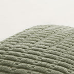 Fancy Homi 4 Packs Sage Green Decorative Throw Pillow Covers 26x26 Inch for Living Room Couch Bed Sofa, Rustic Farmhouse Boho Home Decor Soft Plush Striped Corduroy Square Cushion Case 66x66 cm